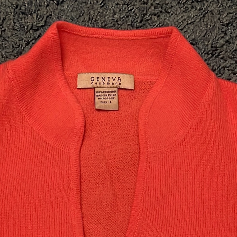 Pink Cashmere Sweater with 3/4 sleeves